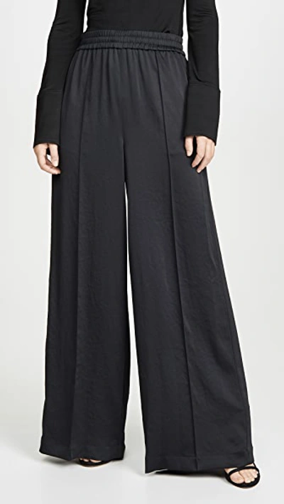 Alexander Wang T Wash & Go Wide Leg Pants In Black