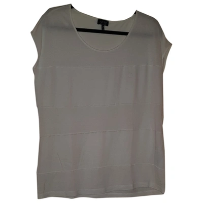 Pre-owned Armani Jeans White Viscose Top