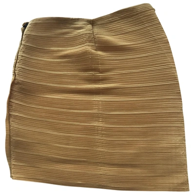 Pre-owned Lanvin Mid-length Skirt In Yellow