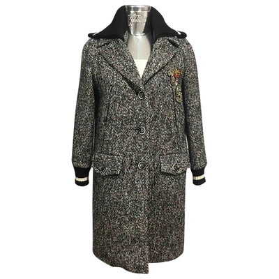 Pre-owned Ermanno Scervino Wool Coat In Grey