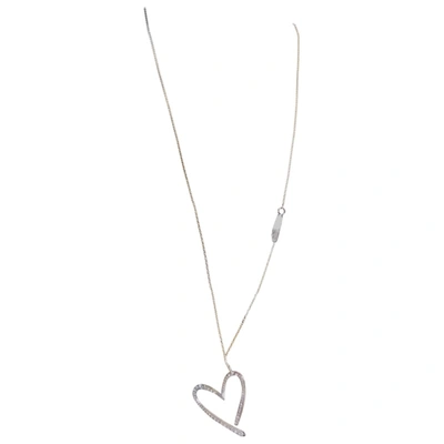Pre-owned Calvin Klein Long Necklace In Silver