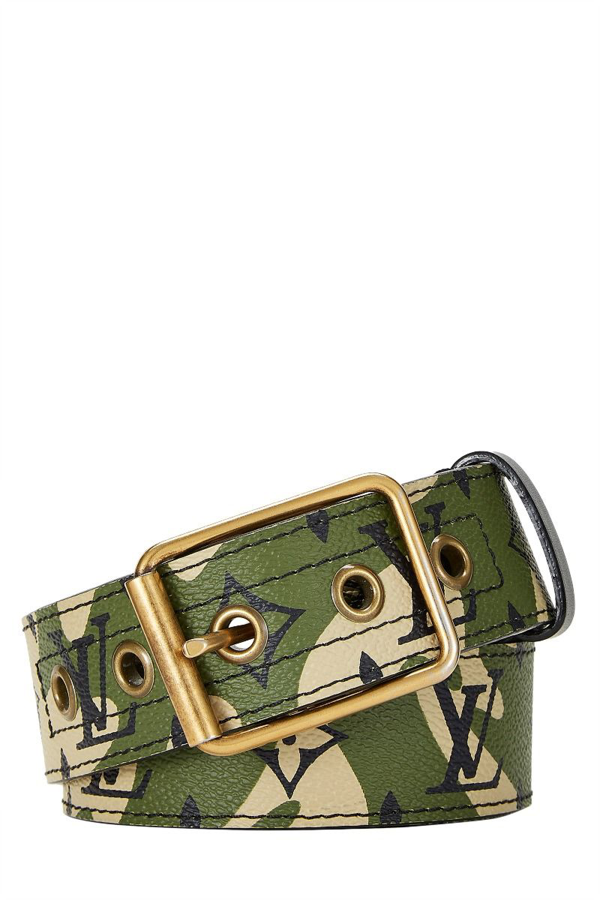 Louis Vuitton Takashi Murakami Monogramouflage Belt - Green Belts