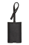 Madewell The Leather Luggage Tag In True Black