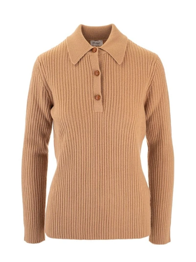Ferragamo Salvatore  Women's Brown Wool Sweater