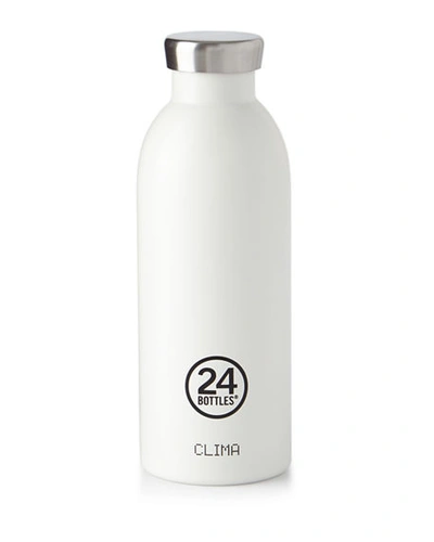 24bottles Clima Bottle Insulated Steel Water Bottle In White