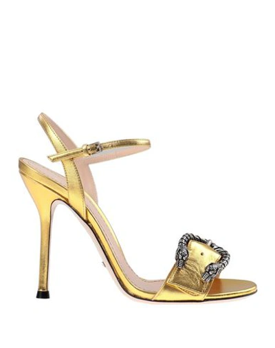 Gucci Sandals In Yellow