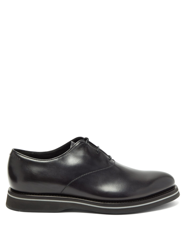 Berluti Alessio Leather Oxford Shoes In Black | ModeSens