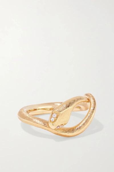 Ole Lynggaard Copenhagen Snake 18-karat Gold Diamond Ring