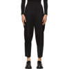 Alexander Mcqueen High-waisted Cropped Harem Trousers In Black
