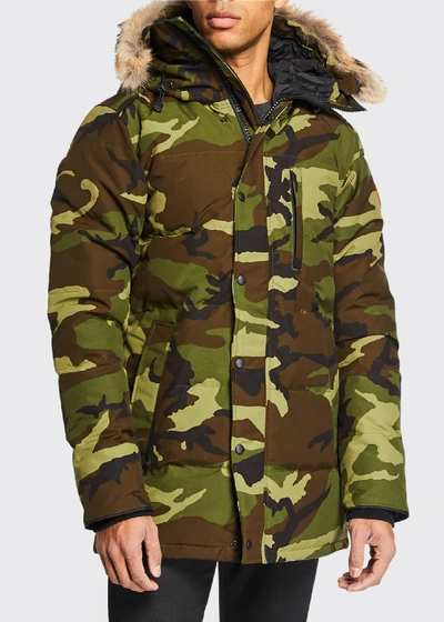 Canada Goose Carson Down Parka With Fur-trim Hood In Classic Camo