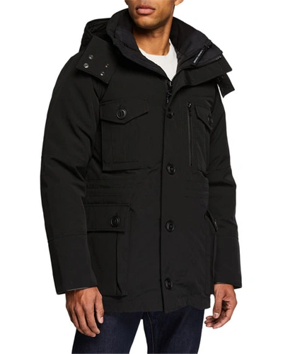 Canada Goose Men's Drummond 3-in-1 Parka Coat In Blue