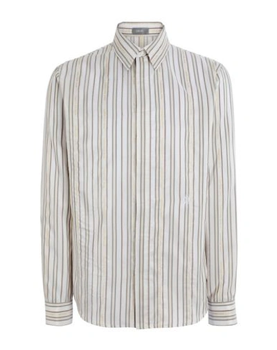 Dior Striped Shirt In Ivory