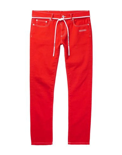Off-white &trade; Jeans In Red