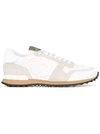 Valentino Garavani Camo Rockrunner Sneaker In White