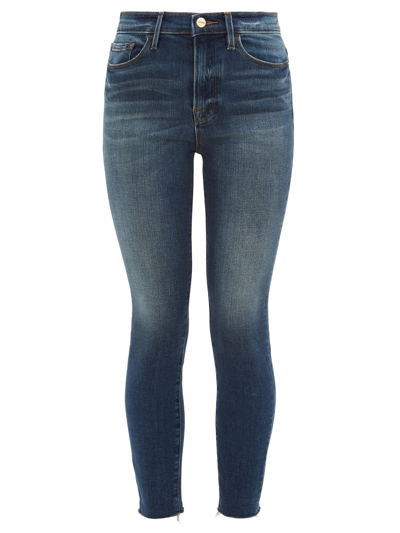 Frame Ali High-rise Skinny-leg Jeans In Blue