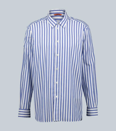 Barena Venezia Sirone Striped Cotton-poplin Shirt In Blue