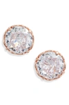 Kate Spade That Sparkle Round Stud Earrings In Nocolor