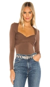 Lovers & Friends Mikka Bodysuit In Brown