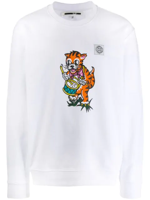 tiger print sweatshirt