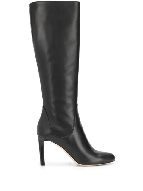 jimmy choo knee high leather boots