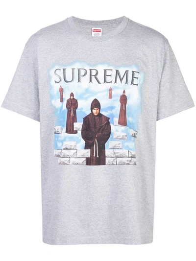 Supreme Levitation Print T-shirt In Grey