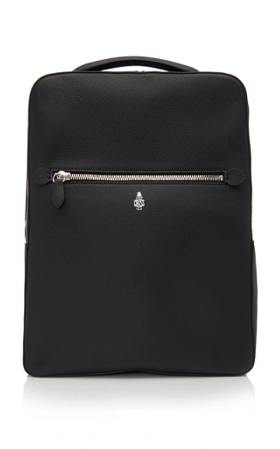 Mark Cross Alexander Grain Leather Backpack In Black