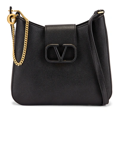 Valentino Garavani Garavani Small Vsling Hobo Bag In Black