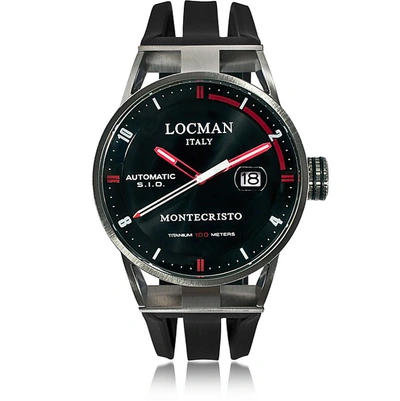 Locman Montres Homme Montecristo - Montre Homme En Acier Inoxydable Et Titane In Noir