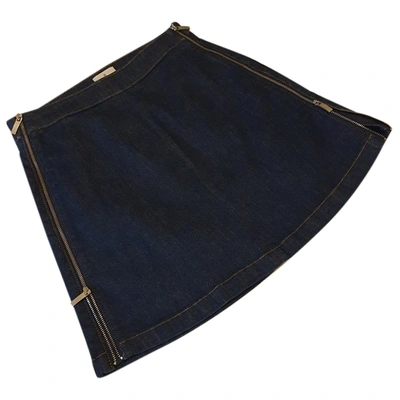 Pre-owned French Connection Mini Skirt In Blue