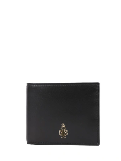 Mark Cross Black Wallet In Nero/rosso