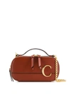 Chloé C Crossbody Bag In Brown