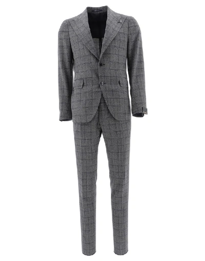 Tagliatore Men's Grey Wool Suit
