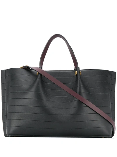 Valentino Garavani Medium Vlogo Escape Tote In Black