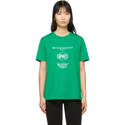 Givenchy Green Spirit T-shirt In 339 Green