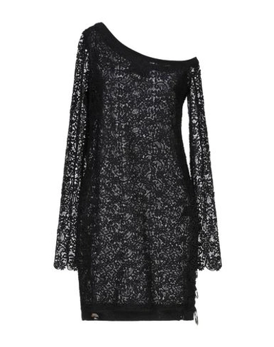 Philipp Plein Short Dresses In Black