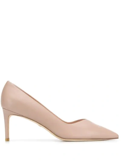 Stuart Weitzman Anny 70 Suede Pumps In Nude And Neutrals