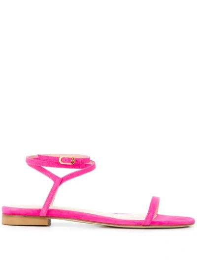 Stuart Weitzman Merinda Leather Sandals In Pink