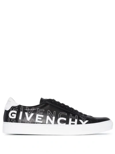 Givenchy Black & White Embroidered Urban Street Sneakers