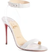 Christian Louboutin Jonatina Sandal In Snow Leather