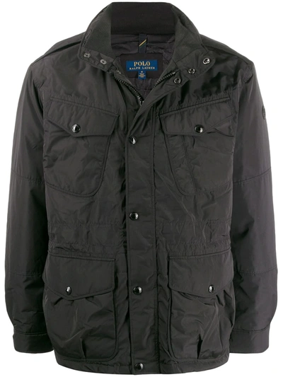 Polo Ralph Lauren Multi-pocket Padded Jacket In Black