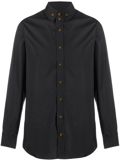 Vivienne Westwood Krall Button-down Cotton Shirt In Black