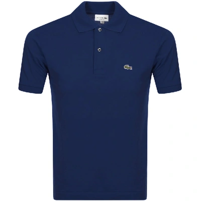 Lacoste Short Sleeved Polo T Shirt Blue