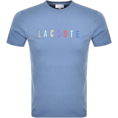 Lacoste Crew Neck Logo T Shirt Blue