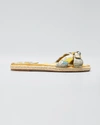 Tabitha Simmons Heli Brocade Espadrille Sandals, Multi In Tropical