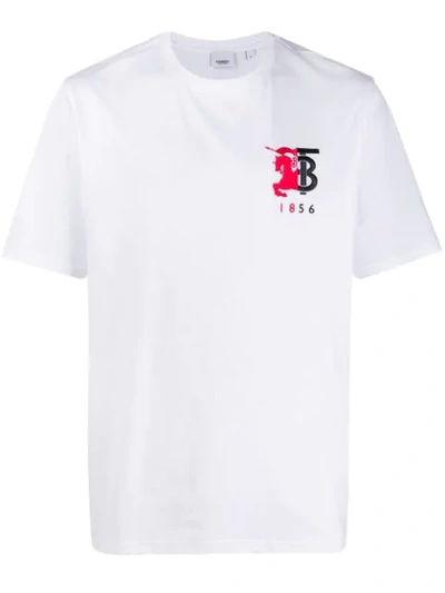 Burberry Graphic Logo Short-sleeved T-shirt In White