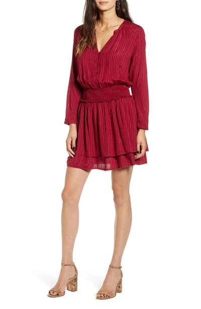 Rails Jasmine Striped Long-sleeve Dress In Messina Stripe