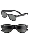 Ray Ban 'new Wayfarer' 55mm Polarized Sunglasses In Black/ Green P