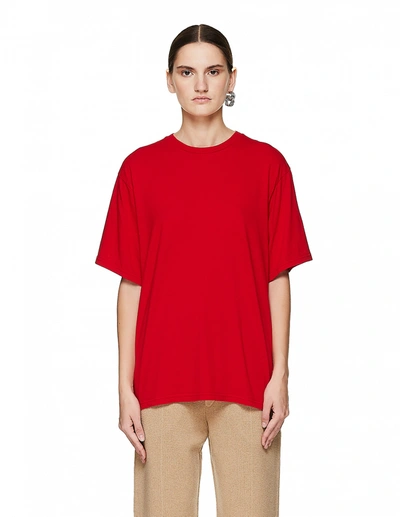 Haider Ackermann Red Cotton T-shirt