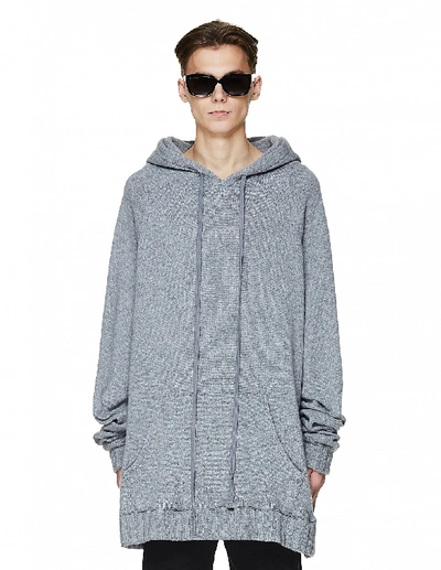 Greg Lauren Grey Cashmere Hoodie