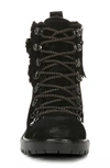 Sam Edelman Women's Tenlee Faux Fur-trimmed Suede Hiking Boots In Black Suede